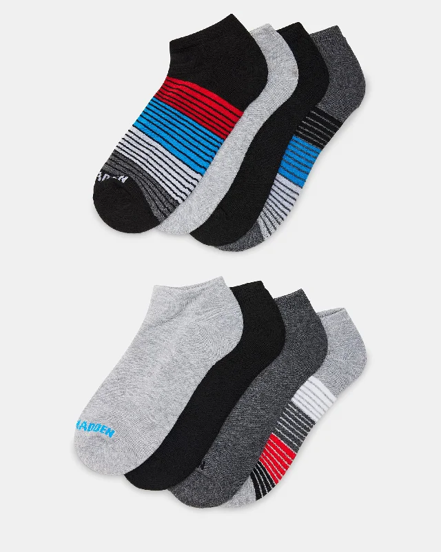 MEN'S MIXED ANKLE SOCKS BLACK MULTI