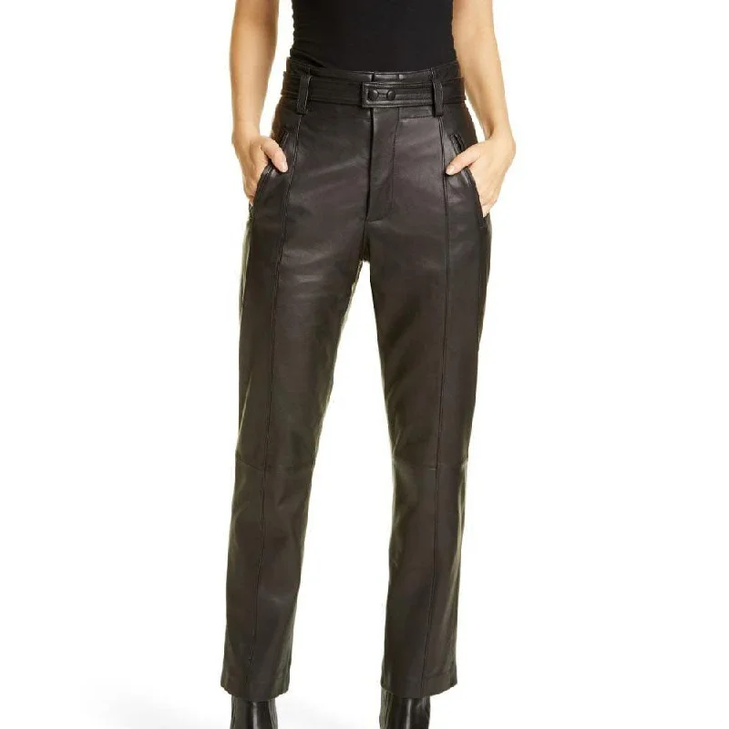 Women's Leather Trousers - Effi